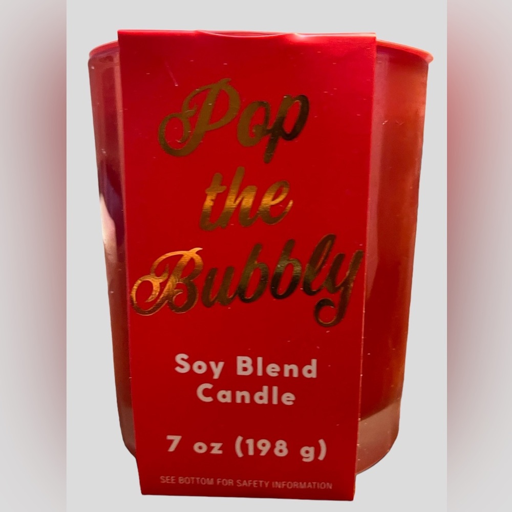 Set Of 4 - Opalhouse Pop The Bubbly Soy Blend, Pink Raspberry Mimosa 7oz Candle